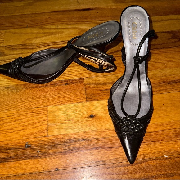 Authentic Chloe Slingback Pumps Size 39 - Picture 3 of 4